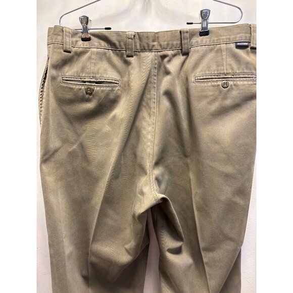 Dockers Khaki Mens Khaki Chino Pants Straight-Leg Flat Front Cotton SZ38X31 - Picture 8 of 14